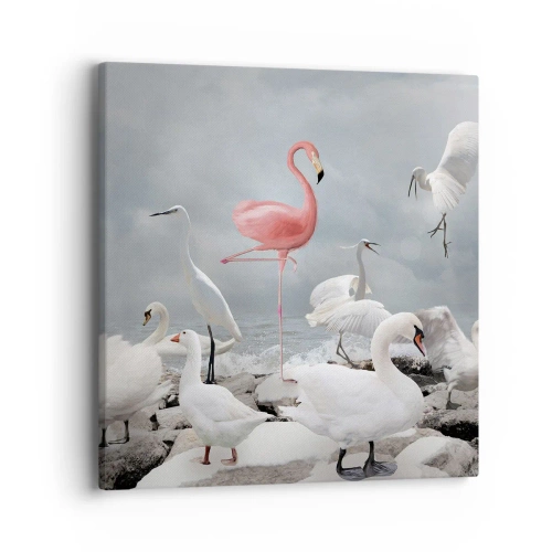 Schilderen op canvas - Hoe ben ik hier terecht gekomen? - 40x40 cm