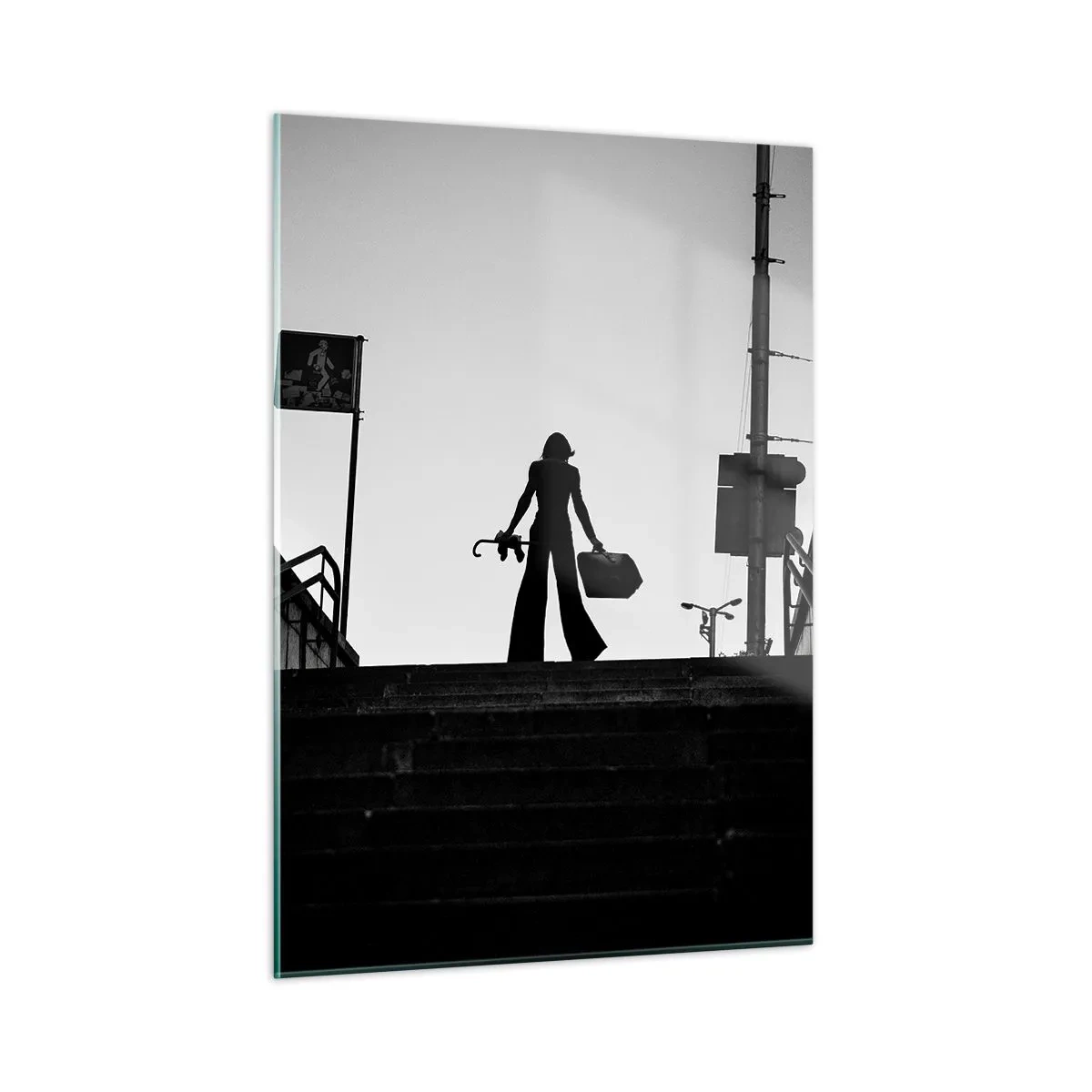 Schilderen op glas - Stedelijk dwalen - 50x70 cm