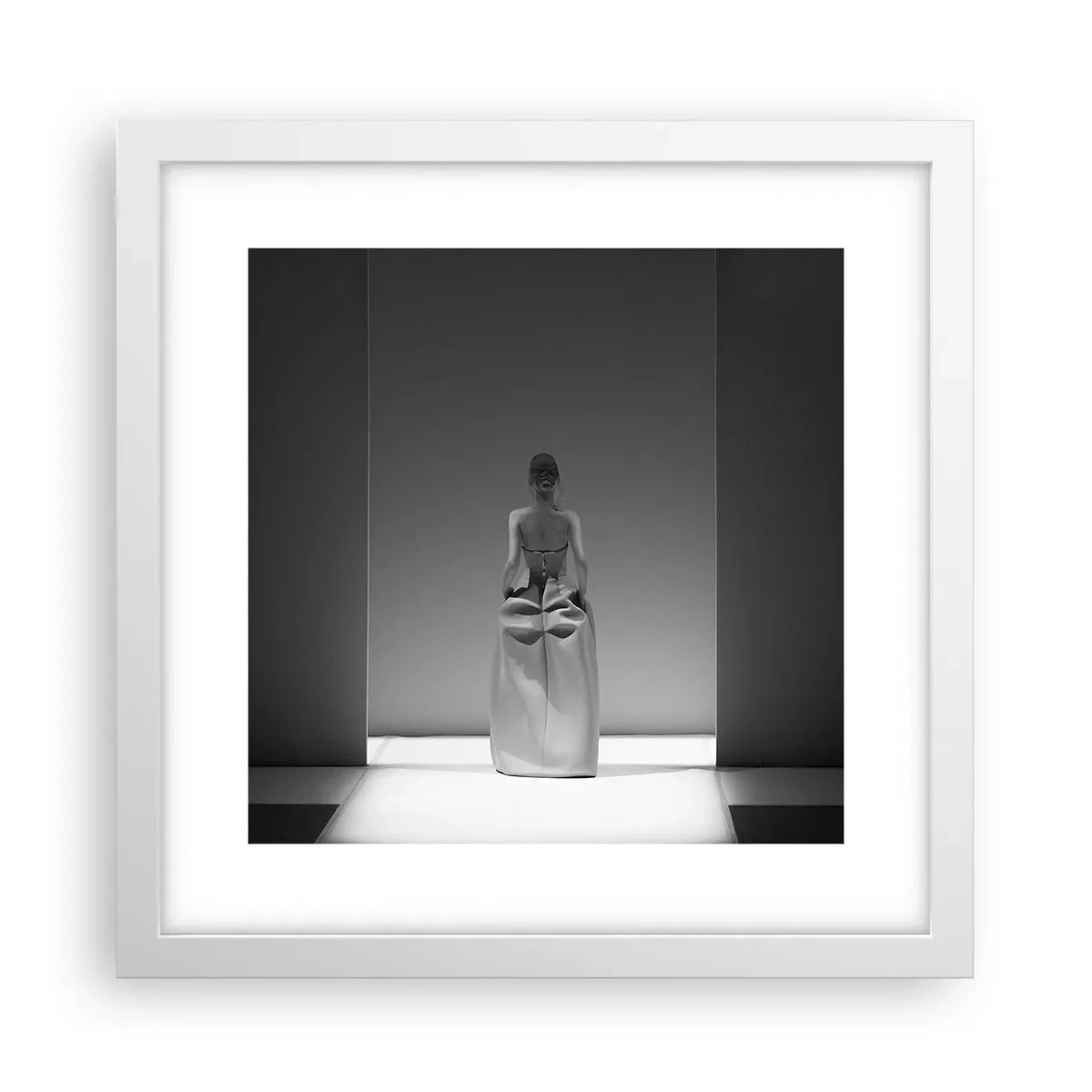 Poster in een witte lijst - Verfijnde eenvoud - 30x30 cm
