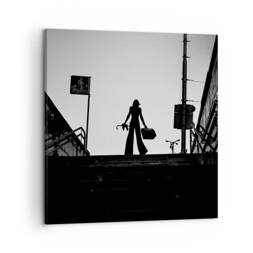 Schilderen op canvas - Stedelijk dwalen - 50x50 cm