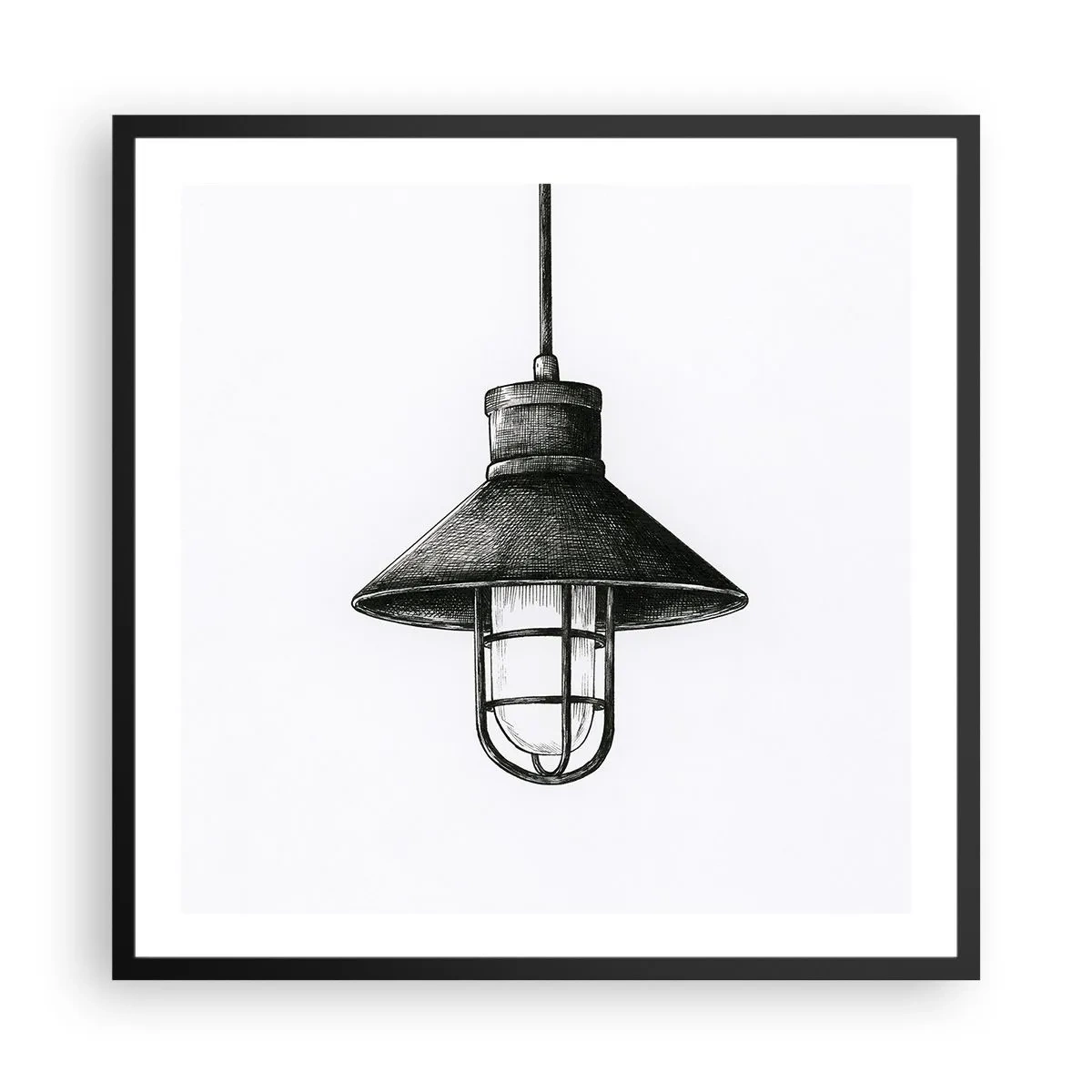 Poster in een zwarte lijst - Zoals jaren geleden… - 60x60 cm