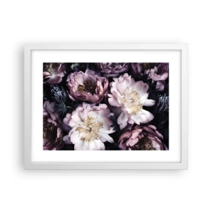 Poster in een witte lijst - Boeket ouderwets - 40x30 cm