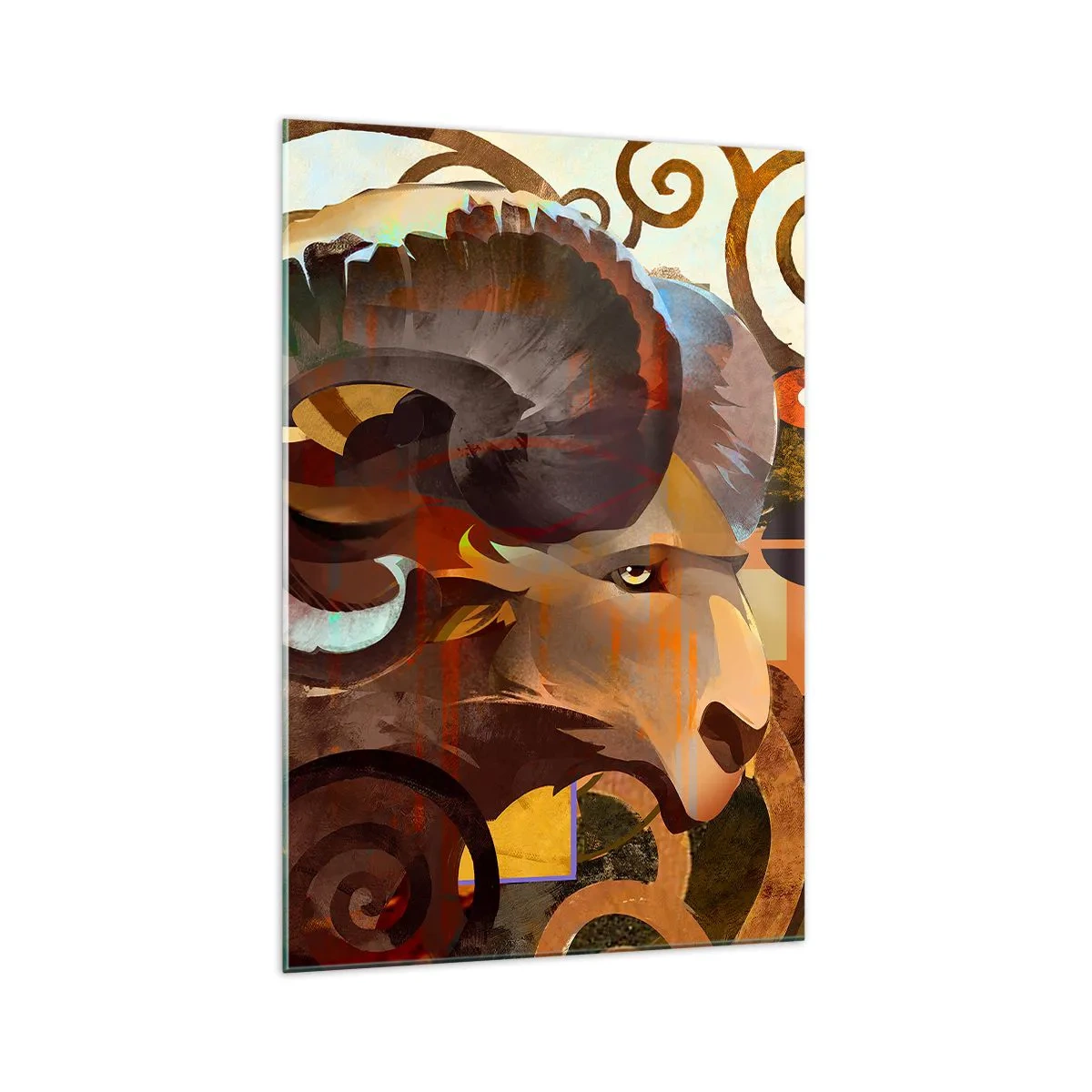 Schilderen op glas - Magie - religies - rituelen - 70x100 cm