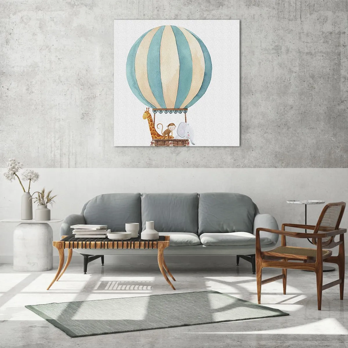 Schilderen op glas - Fantastische reis - 70x70 cm