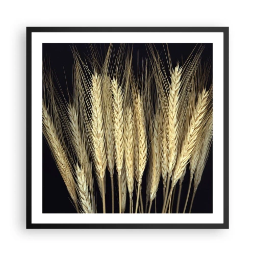 Poster in een zwarte lijst - Rustieke magie - 60x60 cm