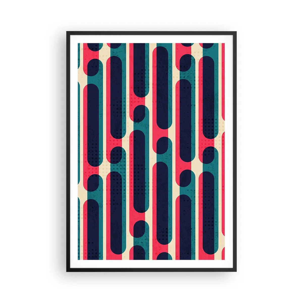 Poster in een zwarte lijst - In de diepte en vooruit - 70x100 cm