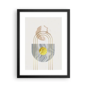 Poster in een zwarte lijst - Helderheid en schittering - 30x40 cm