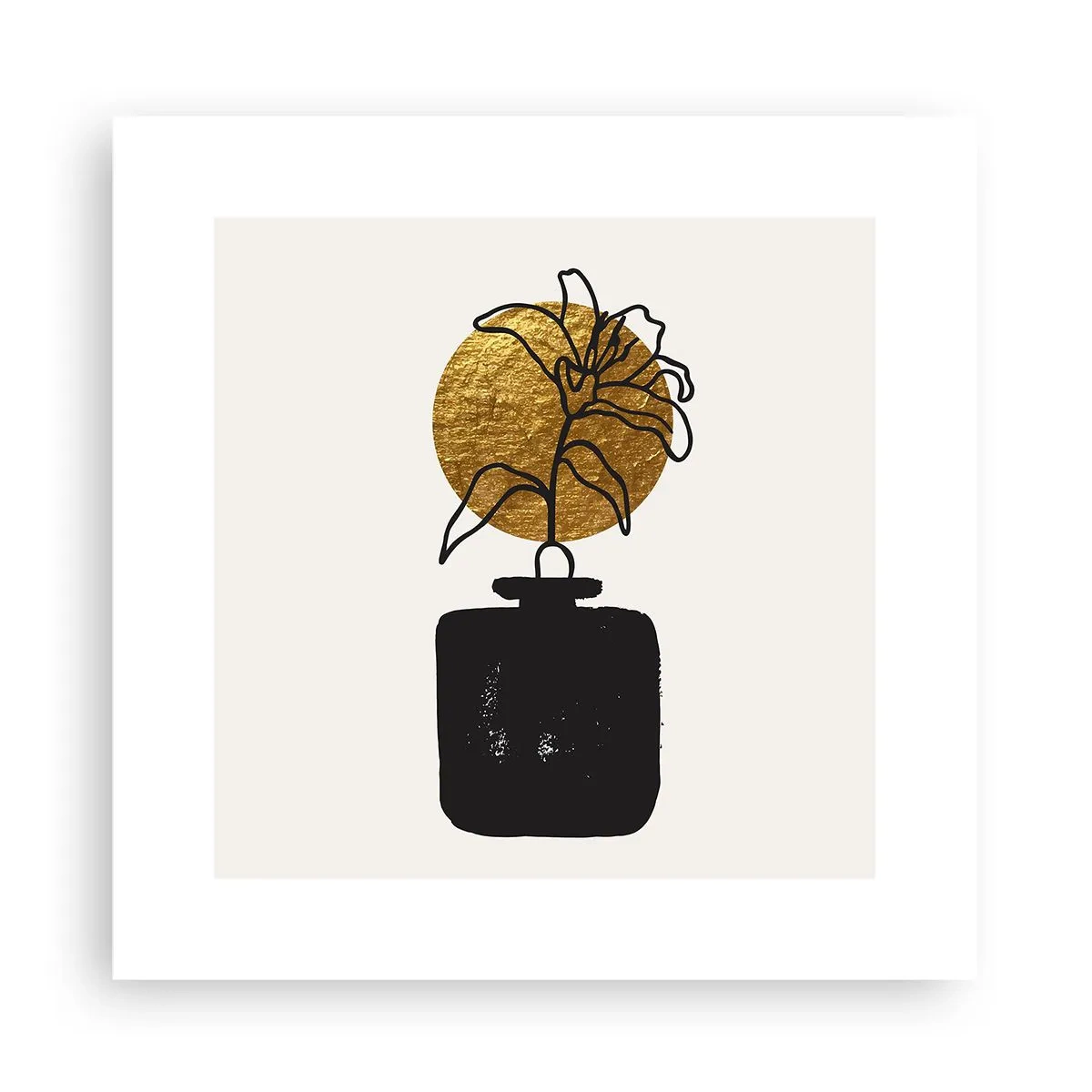 Poster - Schoonheid is goud waard - 30x30 cm