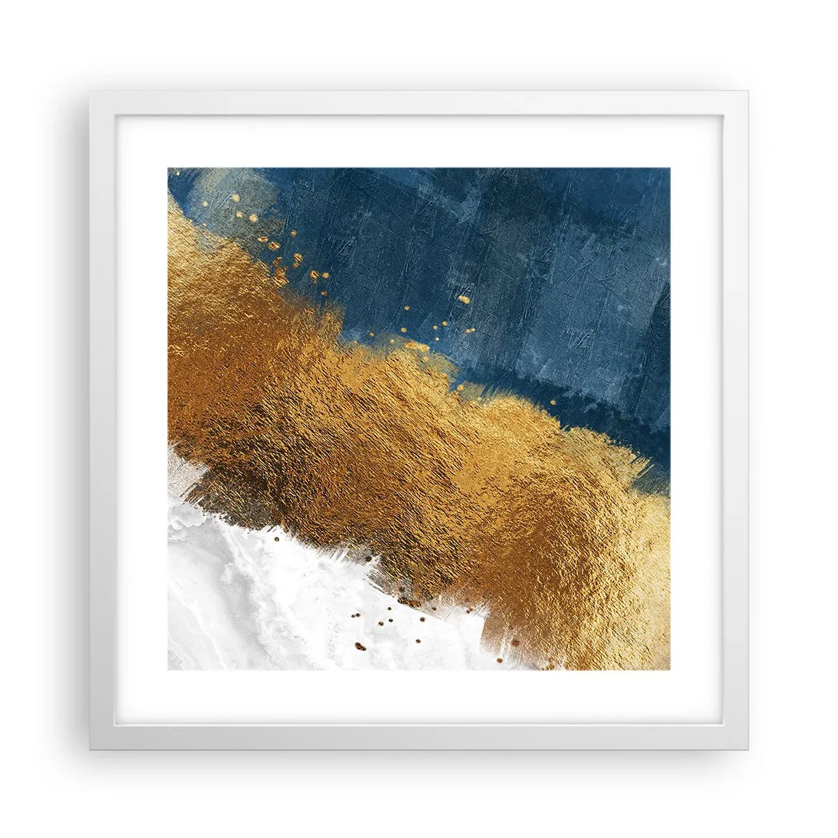 Poster in een witte lijst - De kleuren van de zomer - 40x40 cm