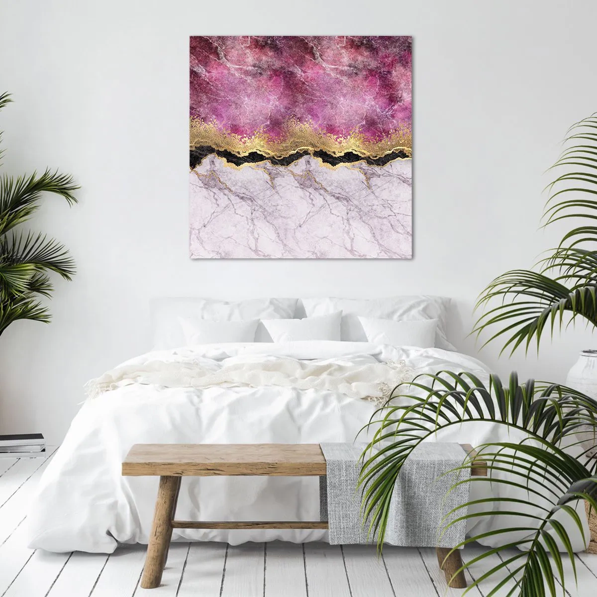 Schilderen op canvas - Op de grens - 70x70 cm