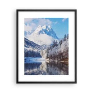 Poster in een zwarte lijst - Sneuwwacht - 40x50 cm