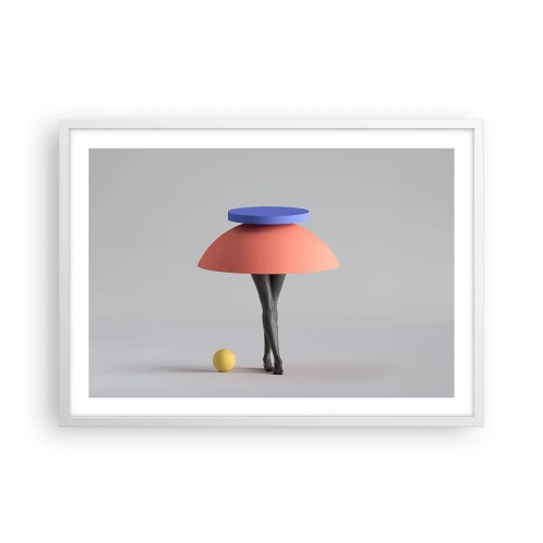 Poster in een witte lijst - Surrealistische compositie - 70x50 cm