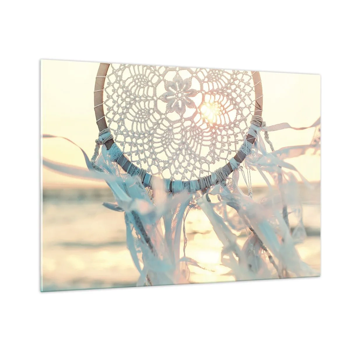 Schilderen op glas - Kanten totem - 100x70 cm