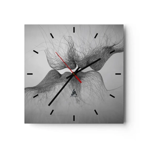 Wandklok - Klok - Kus van de wind - 30x30 cm