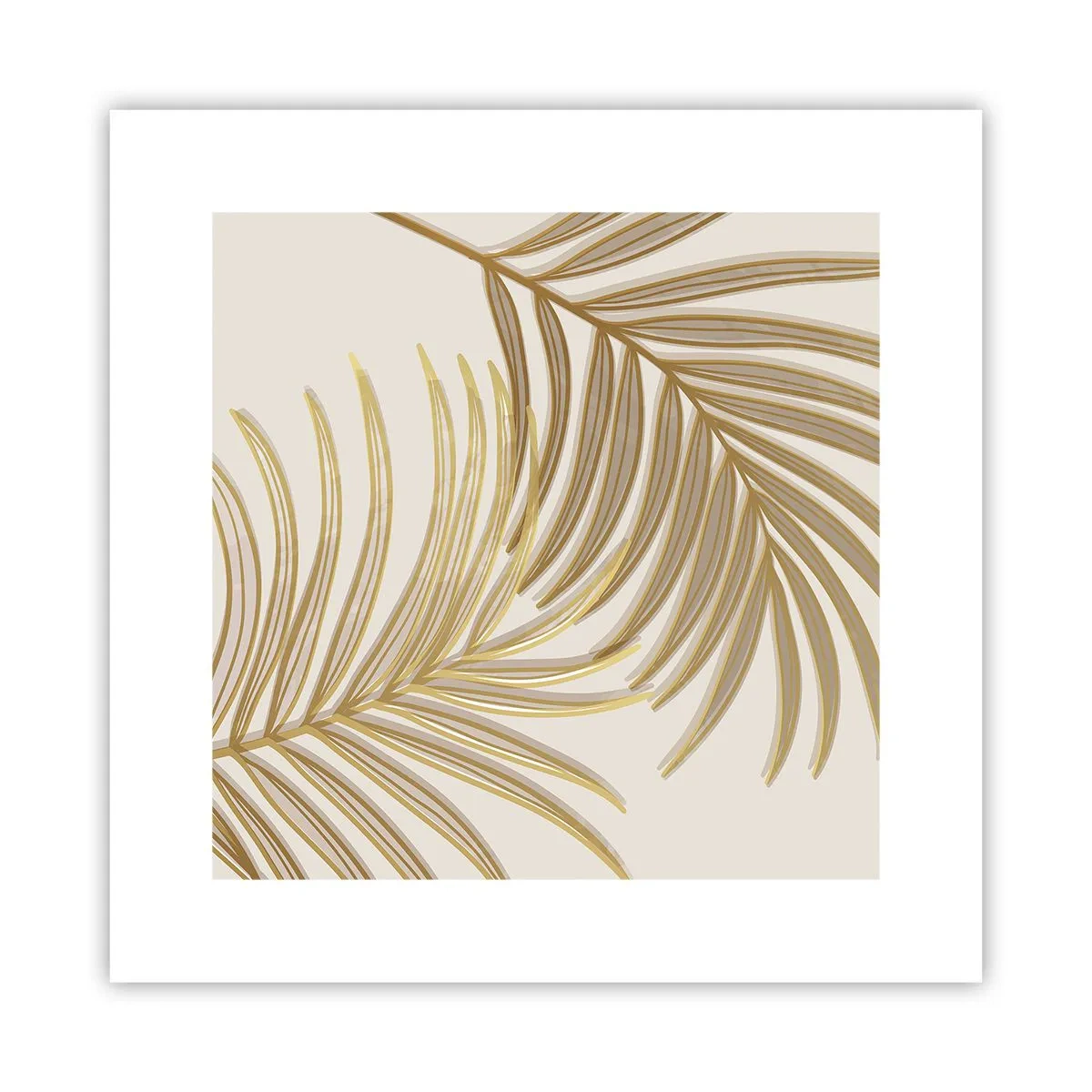 Poster - Gouden Palm! - 30x30 cm