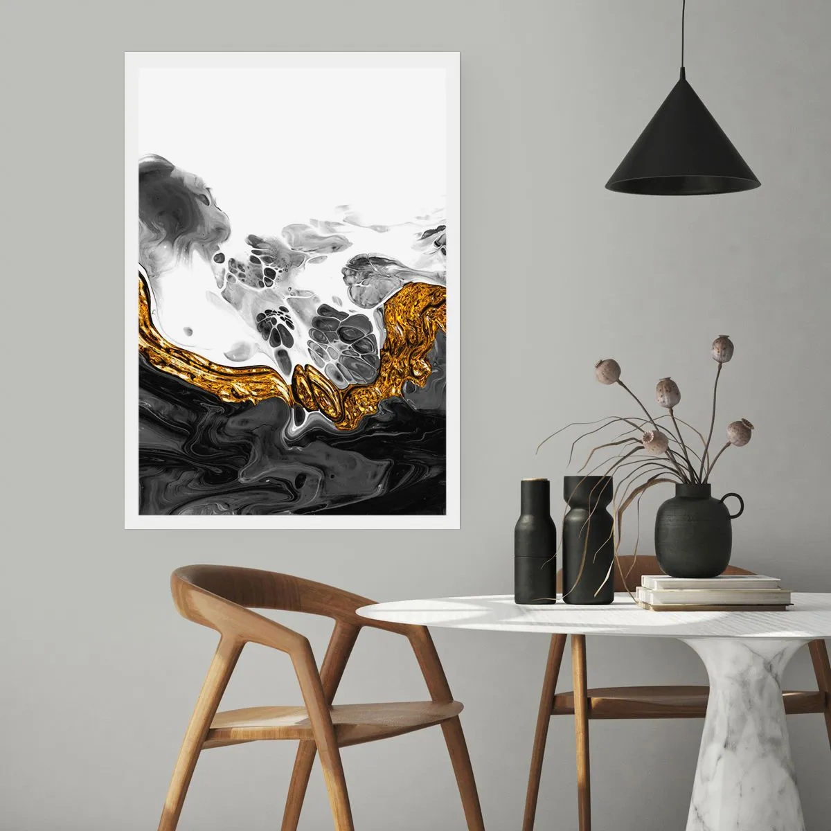 Poster - Organische samenstelling - 30x40 cm