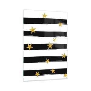 Schilderen op glas - We zijn allemaal geboren onder een gelukkige ster - 80x120 cm