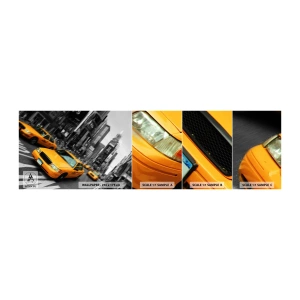 Fotobehang Monster Zelfklevend Deluxe Sticker - New York City druppels zonneschijn - Stad, Nee York, Taxi - 100x30 cm
