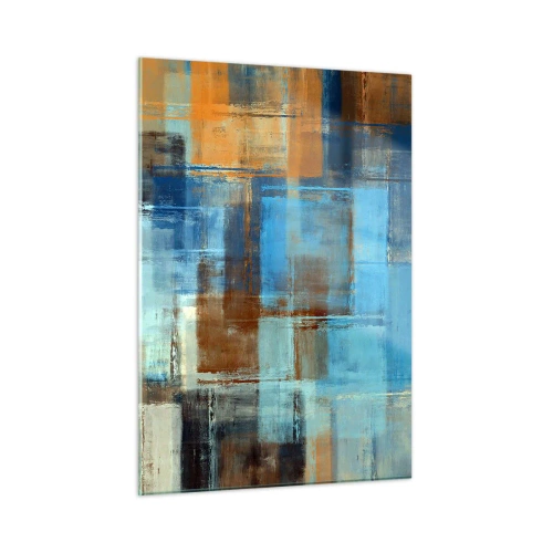 Schilderen op glas - Door de blauwe sluier - 50x70 cm