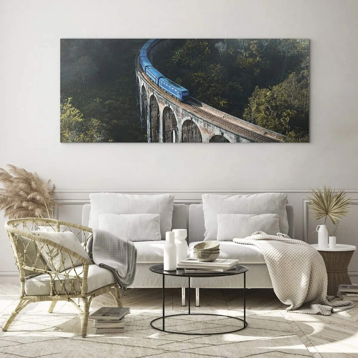 Schilderen op glas - Neiging tot natuur - 120x50 cm