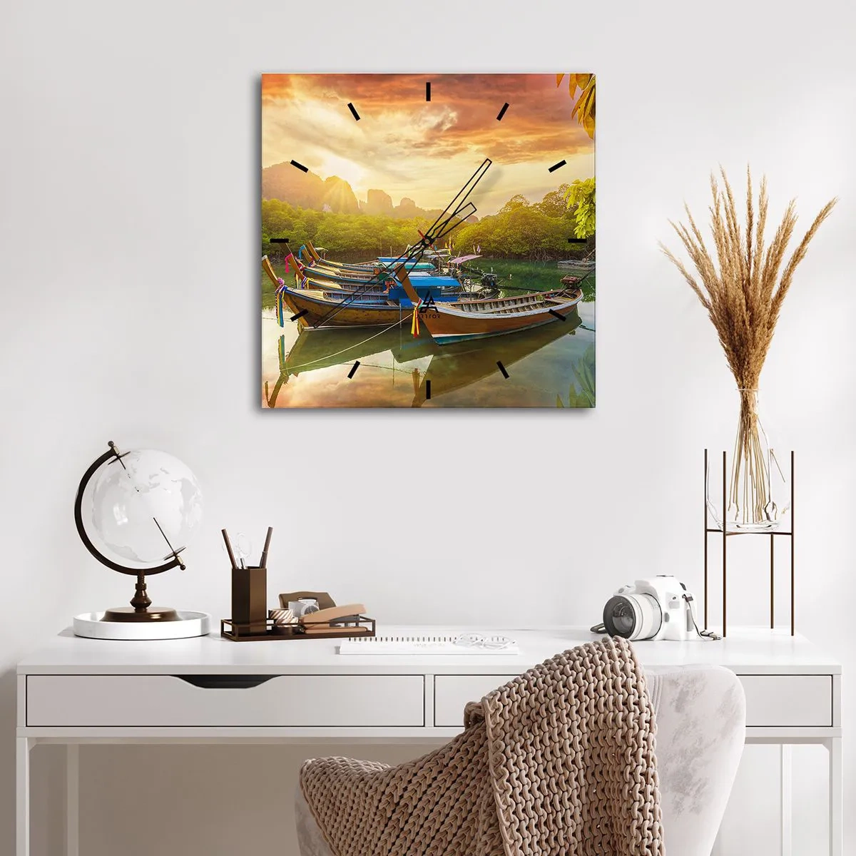 Wandklok - Klok - Voor een drukke dag - 40x40 cm