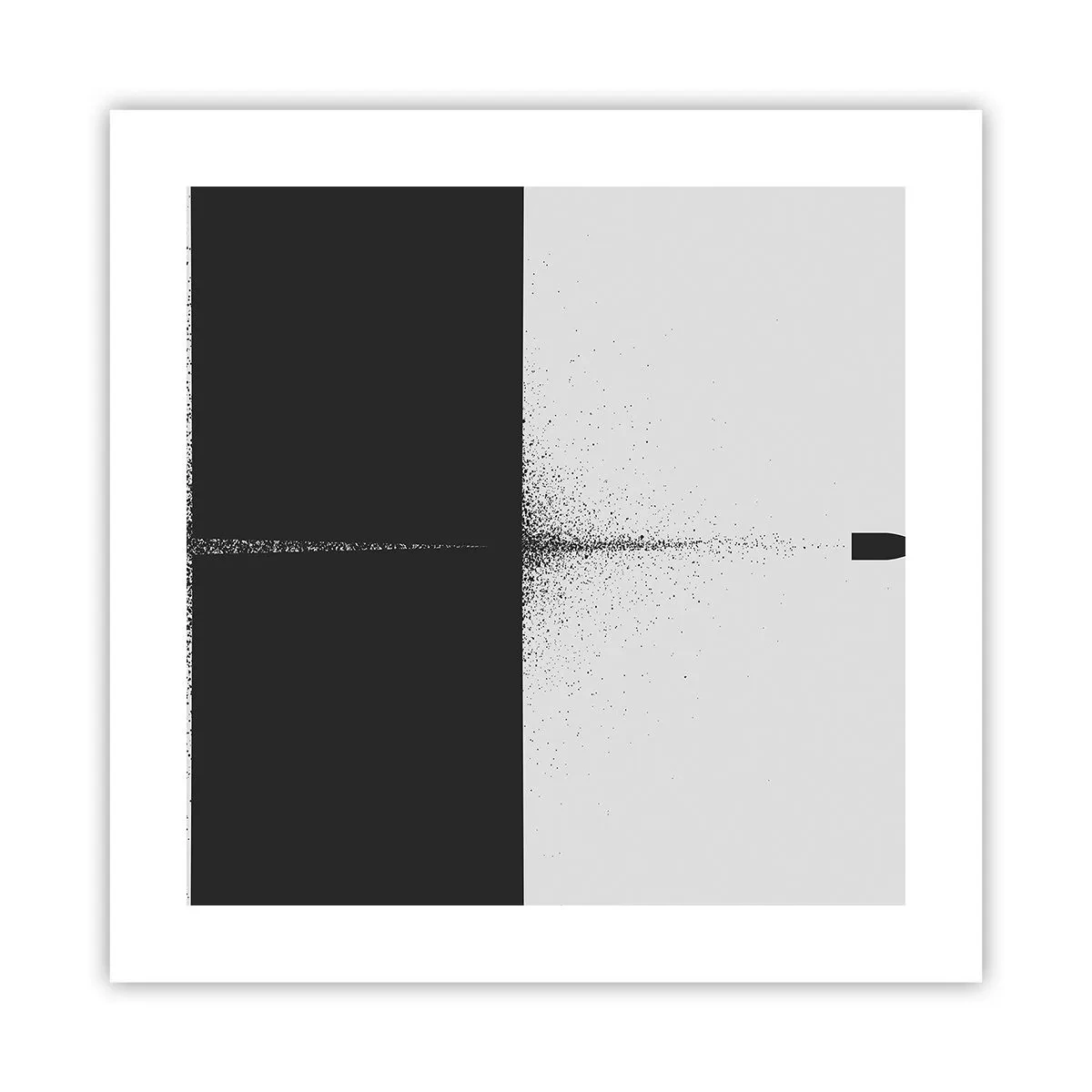 Poster - Rechtstreeks naar het doel - 40x40 cm
