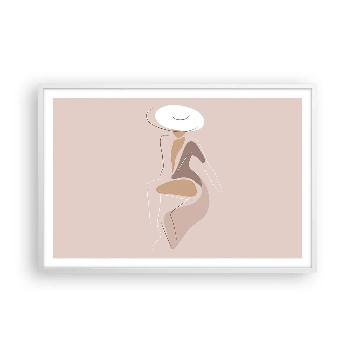 Poster in een witte lijst - Een dame zijn - 91x61 cm