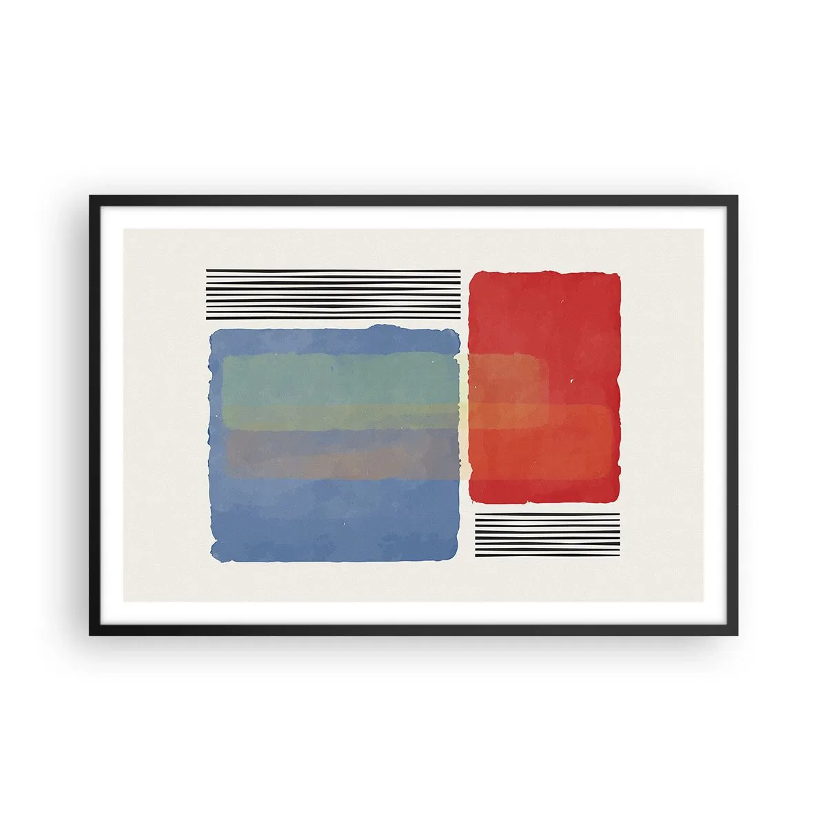 Poster in een zwarte lijst - De geest en de letter van de geometrie - 91x61 cm