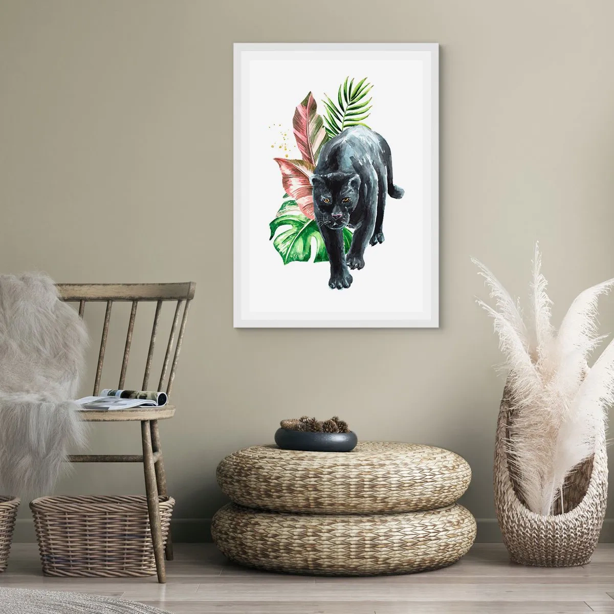 Poster in een witte lijst - Wilde van het hart - 50x70 cm