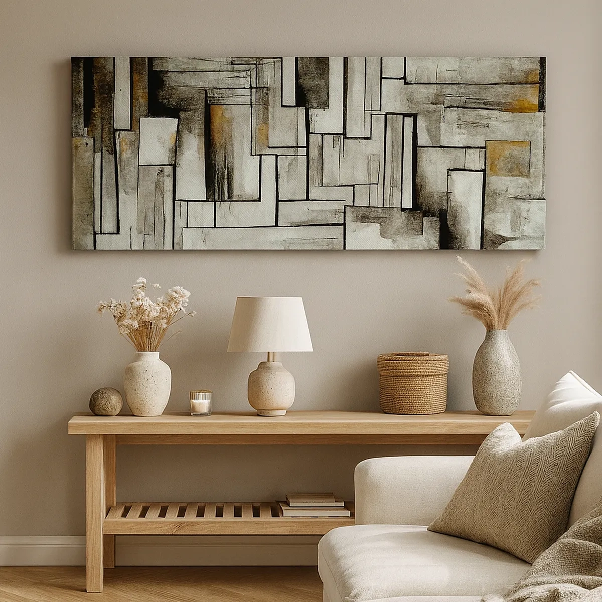 Schilderen op canvas - De kracht van eenvoud - 30x30 cm