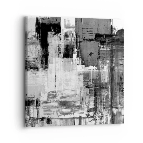 Schilderen op canvas - Grijs is prachtig - 30x30 cm