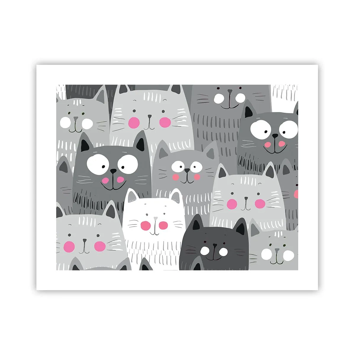 Poster - De wereld van de kat - 50x40 cm
