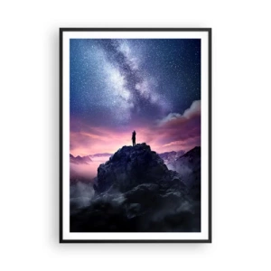 Poster in een zwarte lijst - En hij voelde het leven - 70x100 cm