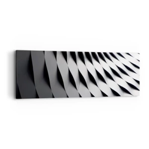 Schilderen op canvas - Aan de oppervlakte van de golven - 90x30 cm