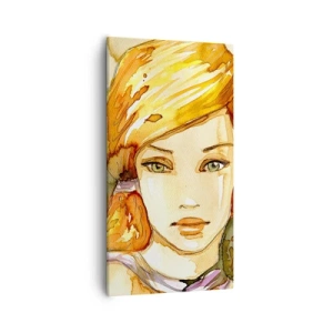 Schilderen op canvas - Een smaragdgroene look die woede kalmeert - 55x100 cm