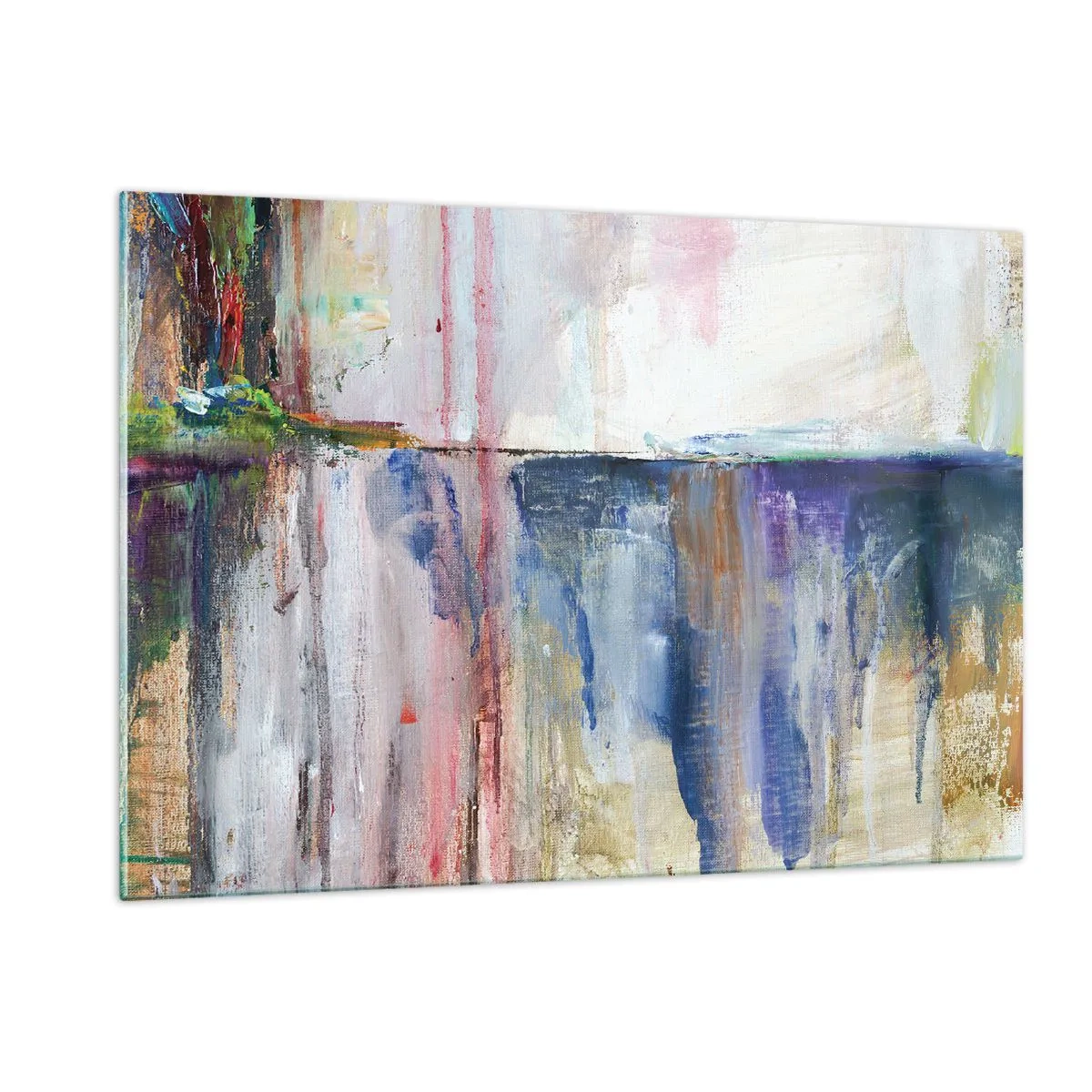 Schilderen op glas - Kleurrijke impressies en associaties - 120x80 cm