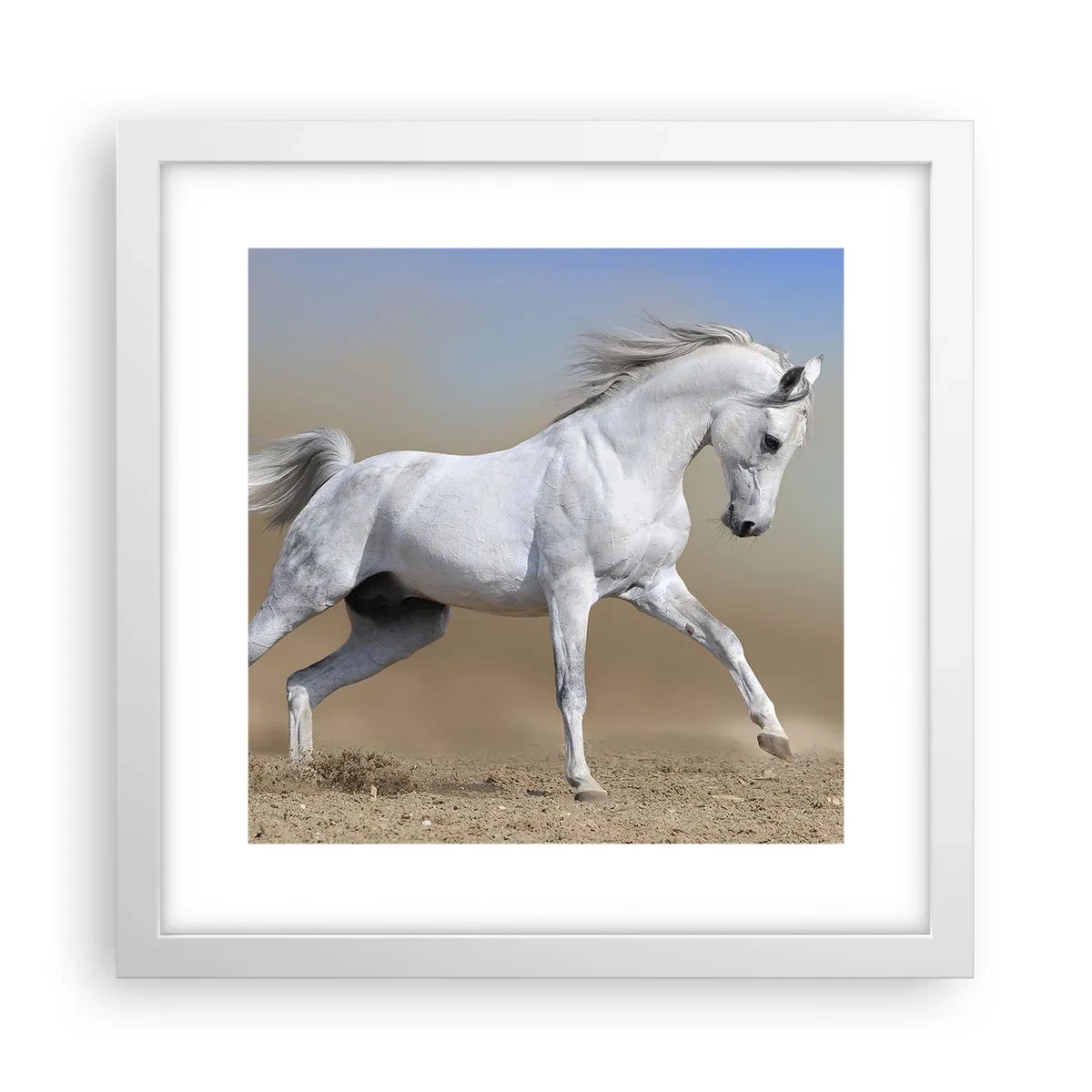 Poster in een witte lijst - Het mooiste Arabische sprookje - 30x30 cm