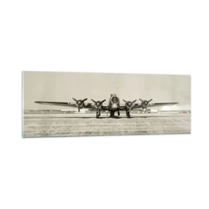 Schilderen op glas - Zoals altijd klaar - 90x30 cm