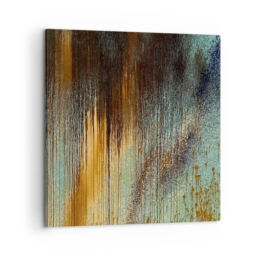 Schilderen op canvas - Een niet toevallig kleurrijke compositie - 50x50 cm