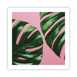 Poster - Groene rendez-vous - 50x50 cm