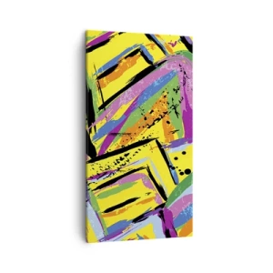 Schilderen op canvas - Tot ze schreeuwt van vreugde - 45x80 cm