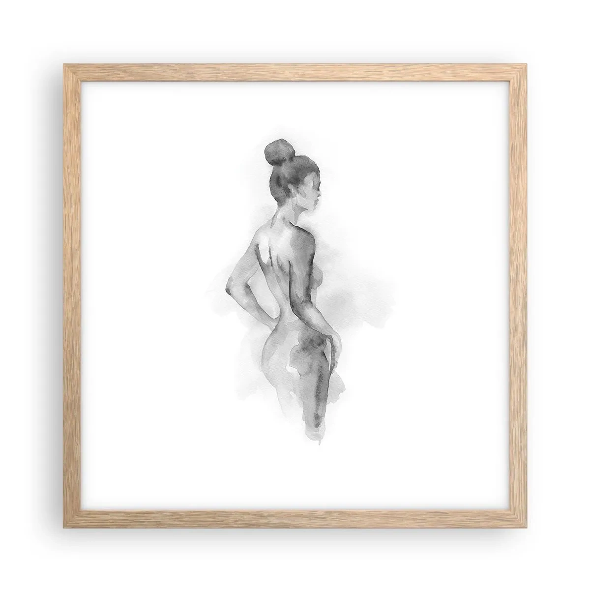 Een poster in een licht eiken lijst - Prachtig als schilderij - 40x40 cm