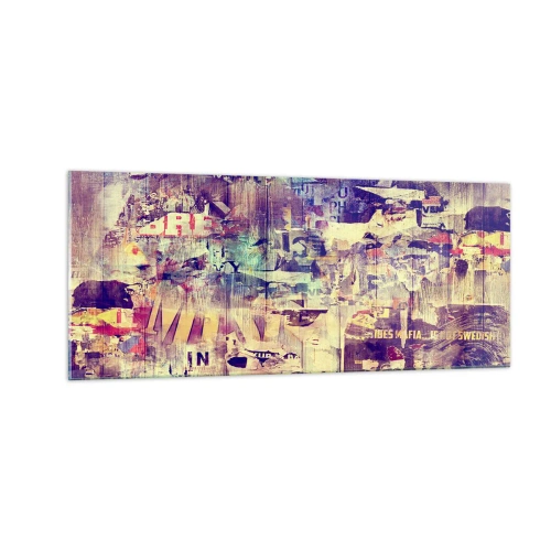 Schilderen op glas - En dat is alles wat er zal blijven - 100x40 cm