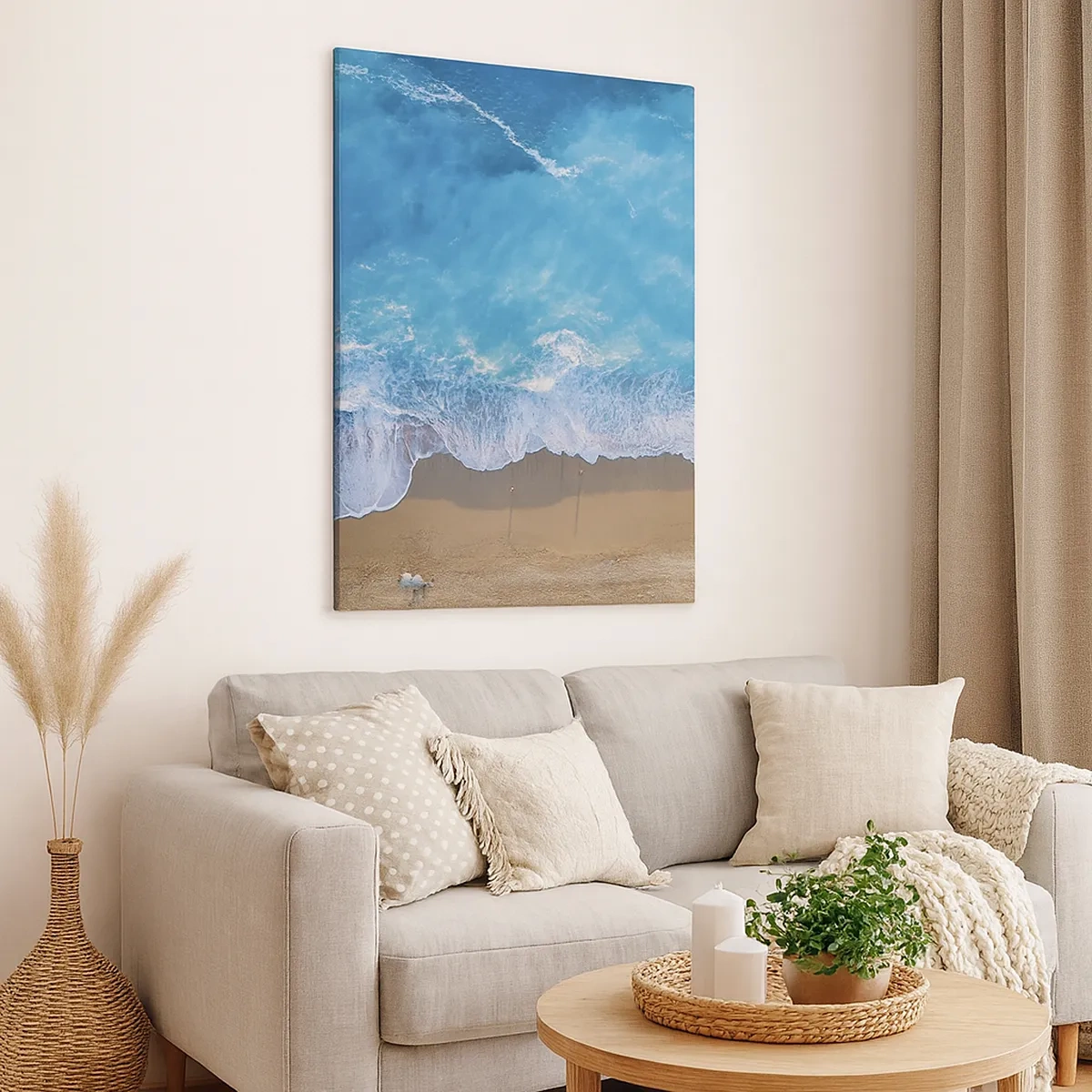 Schilderen op canvas - De kracht van blauw - 50x70 cm