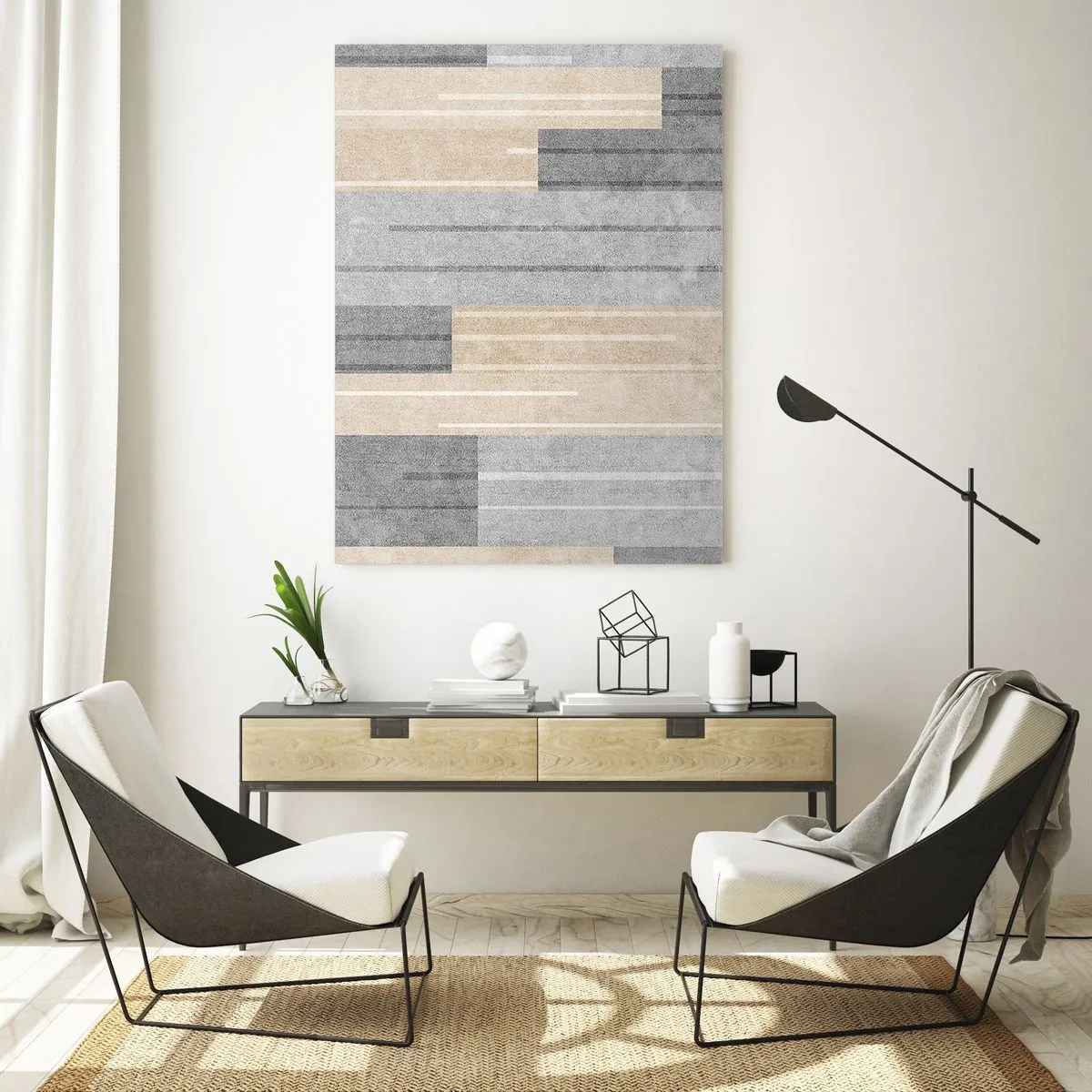 Schilderen op glas - Compositie: houd verticaal - 50x70 cm