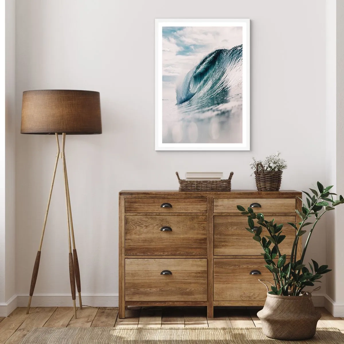 Poster in een witte lijst - Waterpiek - 50x70 cm