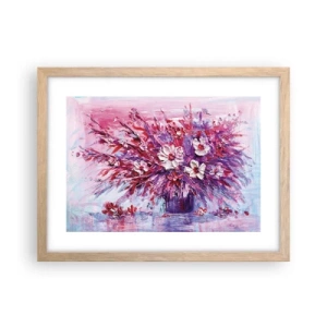 Een poster in een licht eiken lijst - Onschuld en passie - 40x30 cm