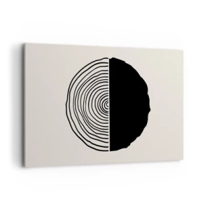 Schilderen op canvas - Half om half - 120x80 cm