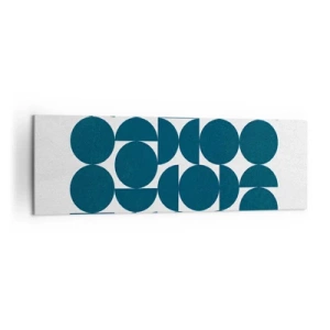 Schilderen op canvas - Cirkels en halfcirkels - 160x50 cm