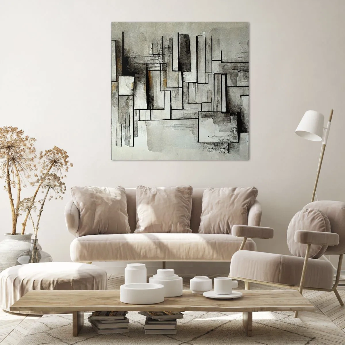 Schilderen op canvas - De kracht van eenvoud - 60x60 cm